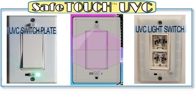 Light Switches, Switch Plate Covers, Railings, Shopping Cart Handles. SafeTOUCH UVC devices for Hospitals, Cruise Ships, Hotels, Corporate, Retail. New Technology reduces UVC LEDs by 75% and power by 87.5% and are patented Worldwide.