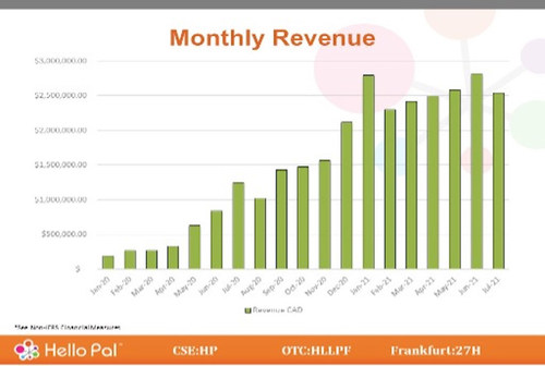 Figure 1 – Monthly Revenue Chart
