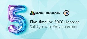 Search Discovery Becomes a 5-Time Inc. 5000 Repeat Honoree, Again Joining America's Fastest-Growing Companies