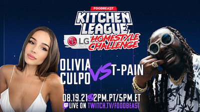 T-Pain and Olivia Culpo To Compete In First-Ever LG InstaView Cooking Battle, Live On Twitch