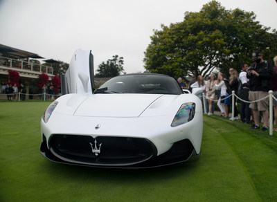 Maserati MC20 butterfly doors @ Pebble Beach