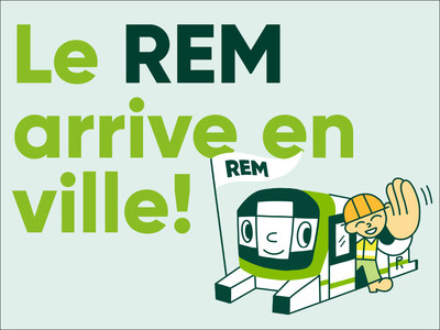 Le REM arrive en ville (Groupe CNW/Rseau express mtropolitain - REM)