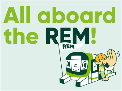 All aboard the REM! (CNW Group/Réseau express métropolitain - REM)