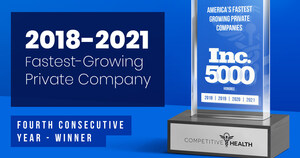 For the 4th Consecutive Year, Competitive Health Appears on the Inc. 5000, Ranking No. 3190