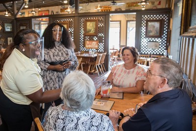 On Tuesday, Aug. 17, 2021, Cracker Barrel surprised guests with free breakfast in all 663 of its restaurants as part of its ongoing Care It Forward program. Brittney Spencer, one of CMT’s Next Women of Country class members, helped break the exciting news to guests and fans at a Cracker Barrel in Nashville, Tenn. Learn more at crackerbarrel.com/careitforward.