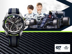 Casio bringt in Zusammenarbeit mit der Scuderia AlphaTauri neue EDIFICE-Uhren mit 6K-Karbonfaser auf den Markt