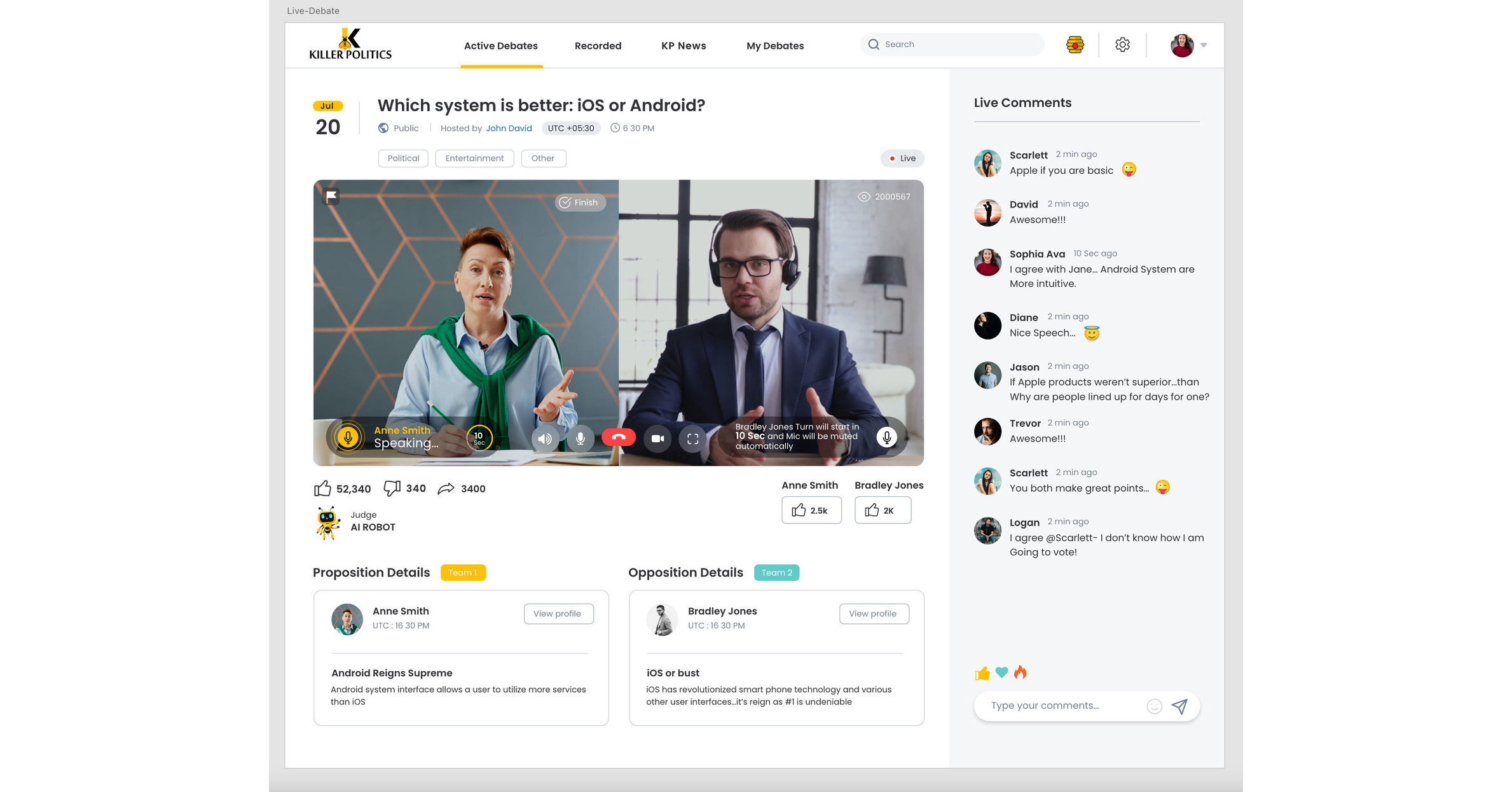 KillerPolitics is Set to Sting Social Media