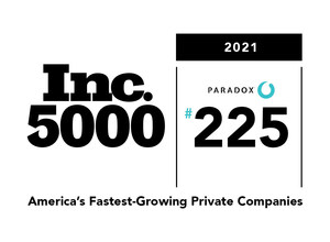 Paradox Debuts at No. 225 on 2021 Inc. 5000 List of America's Fastest-Growing Private Companies