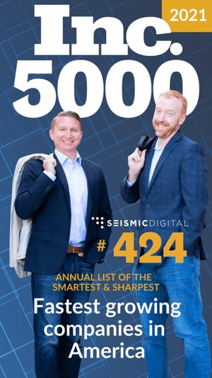 Seismic Digital Ranks in Top 10% on 2021 Inc. 5000