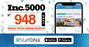StaffDNA Ranks No. 948 on the 2021 Inc. 5000, with Revenue Growth of 11,000% Between June 2020 and June 2021