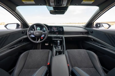The 2022 ELANTRA N interior is photographed in California City, CA, on July 13, 2021.
