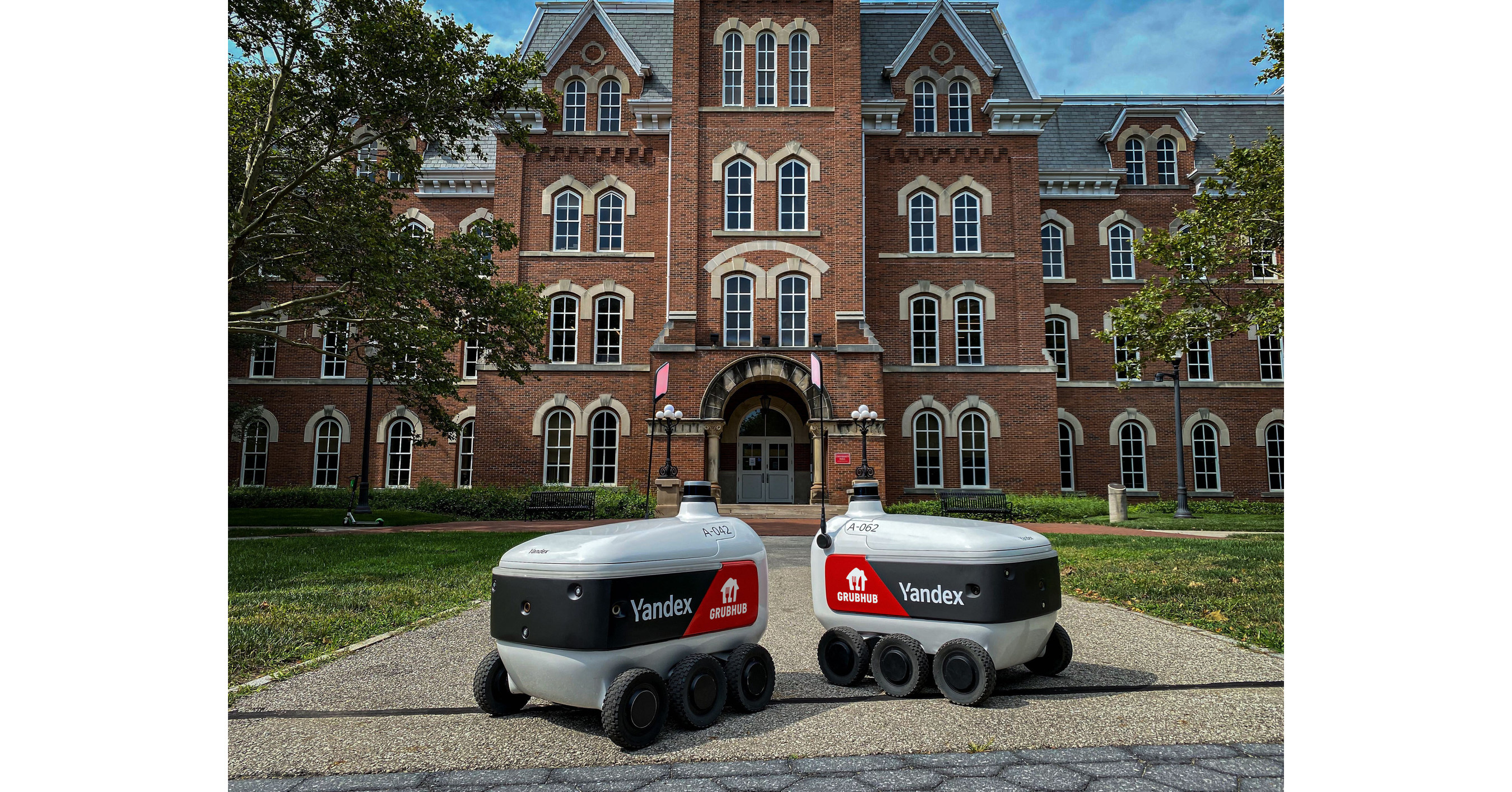 Grubhub, Yandex SDG deploy robot delivery at Ohio State - CampusIDNews