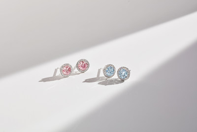 Lightbox 2 carat Halo Earrings