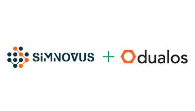 Simnovus + Dualos Partnership logo