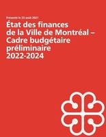 Cadre budgtaire prlectoral (Groupe CNW/Ville de Montral - Cabinet de la mairesse et du comit excutif)