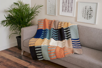 Consumers’ favorite yarns in the O’GO format provide an opportunity for knitters of all skill levels to continue the trend of creating handmade home decor and accessories.