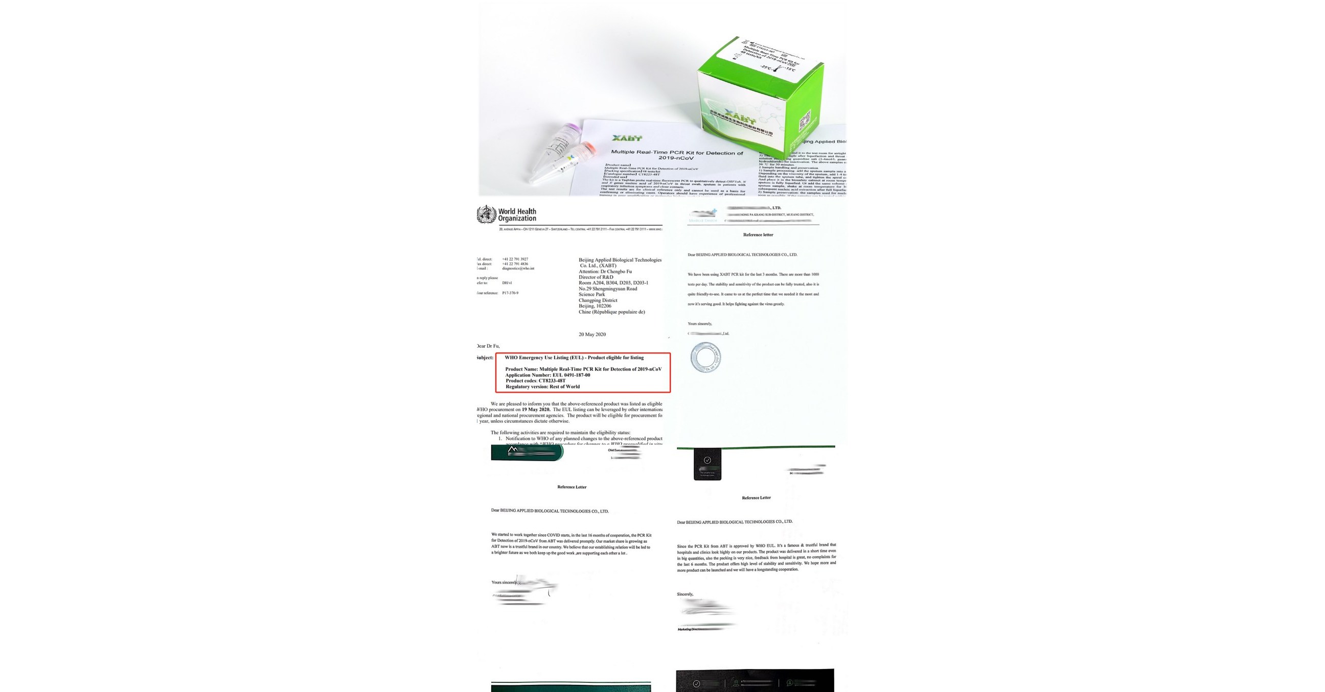 XABT dona kits de detecci&oacute;n de &aacute;cidos nucleicos 2019-nCoV a Vientiane, Laos