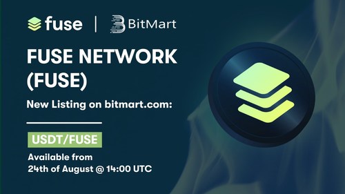 FUSE will be available for trading at 14:00 UTC on August 24th