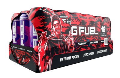 The wrapping of G FUEL’s FaZe Clan Variety Pack features FaZe Clan’s signature camo and new artwork of NICKMERCS and FaZe Rug on opposite sides of the pack. Each 16 oz G FUEL Can has zero calories and 300 mg of caffeine along with proprietary energy and focus-enhancing complexes. In other words, the FaZe Clan Variety Pack will give fans the focus and energy they need to grab that W and #FaZeUp!