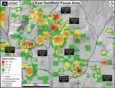 East Goldfield Proposed Drilling (CNW Group/ATAC Resources Ltd.)