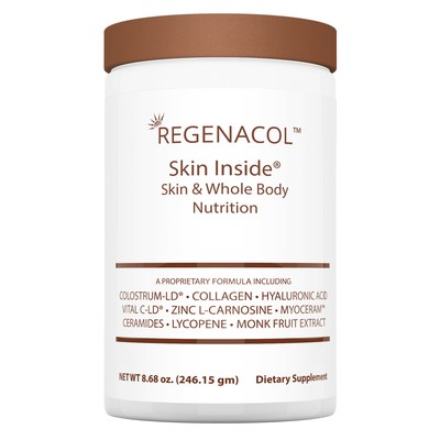 Regenacol Launches Powdered Beauty Beverage Skin Inside® Ingestible Skincare Creates Healthy Skin from Within