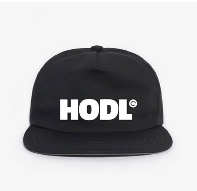 HODL Black Snapback Hat on usastrong.IO