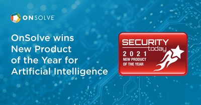 OnSolve Wins Security Today's 2021 New Product of the Year for AI