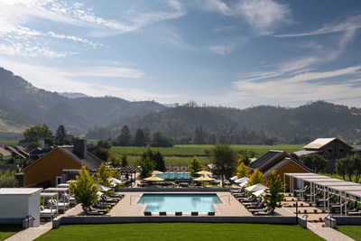 Guests will enjoy sweeping views from TRUSS Restaurant + Bar’s terrace, overlooking two outdoor swimming pools, CAMPO Poolside restaurant, guest rooms and suites, and the Vineyard Barn at Four Seasons Resort and Residences Napa Valley, Napa Valley’s first and only resort set within a working winery.