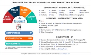 New Study from StrategyR Highlights a $34.9 Billion Global Market for Consumer Electronic Sensors by 2026
