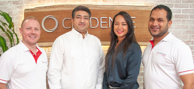 Photo Caption: (L) Garreth Scott, Managing Director, Credence Security and Ankush Johar, Director, Infosec Ventures and Marie Ah-Choon, Channel Executive, Credence Security and Moe Bux, Sales Director, Credence Security (R)