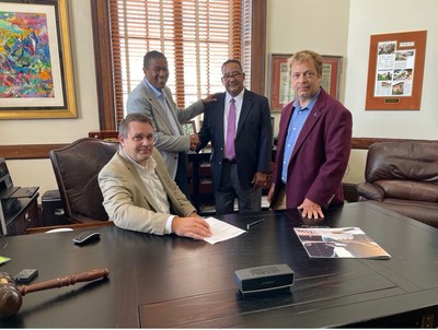 Photo: Judson Brothers Paul and Mark forge path forward with Kevin Jackson and Douglas Mathews to transform Custom House into a Juneteenth Museum.
