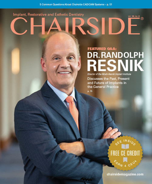 New Chairside? Magazine Issue Published by Glidewell Focuses on Implant, Restorative and Esthetic Dentistry