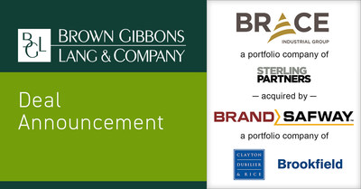 Brown Gibbons Lang & Company (BGL) is pleased to announce the sale of Brace Industrial Group, Inc. (Brace), which includes Brace Integrated Services and Platinum Specialty Services along with other affiliated Brace entities, and is a portfolio company of Sterling Partners, to BrandSafway, a portfolio company of Clayton, Dubilier & Rice and Brookfield Business Partners L.P. BGL’s Environmental & Industrial Services investment banking team served as the exclusive financial advisor to Brace.