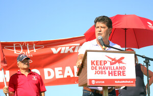 Prime minister, premier called out to support De Havilland strikers