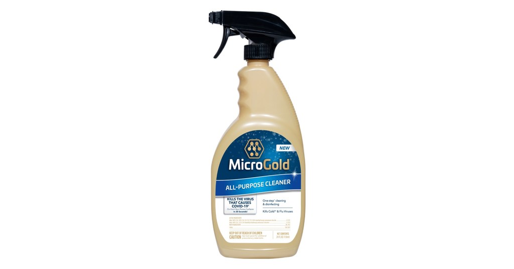 MicroGold® AllPurpose Cleaner Kills the Virus That Causes COVID19 in 30 Seconds
