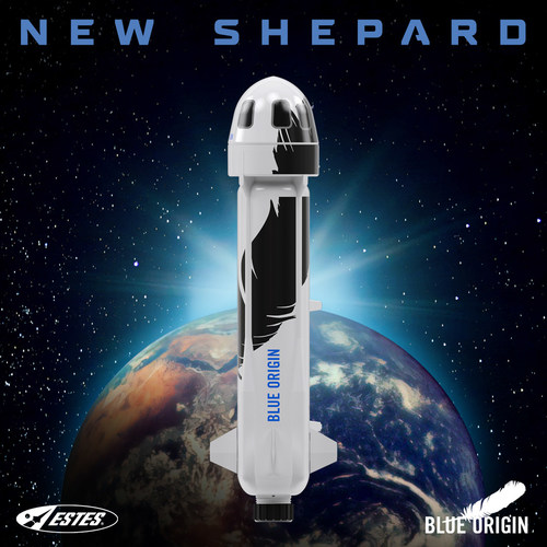 The Estes New Shepard is available for preorder today at www.estesrockets.com.