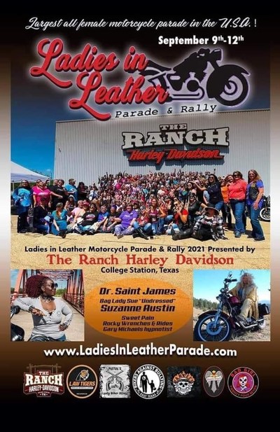 ‘Ladies in Leather’ – Largest All-Female Motorcycle Parade in U.S. Set for Third Annual Parade and Rally; Presented by The Ranch Harley-Davidson