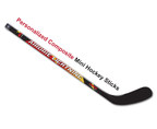 Custom Hockey Design Offers Personalized Mini Hockey Sticks to Youth Hockey Teams for Season-Ending Party Gifts