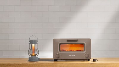 BALMUDA The Toaster in Taupe and BALMUDA The Lantern in Gray