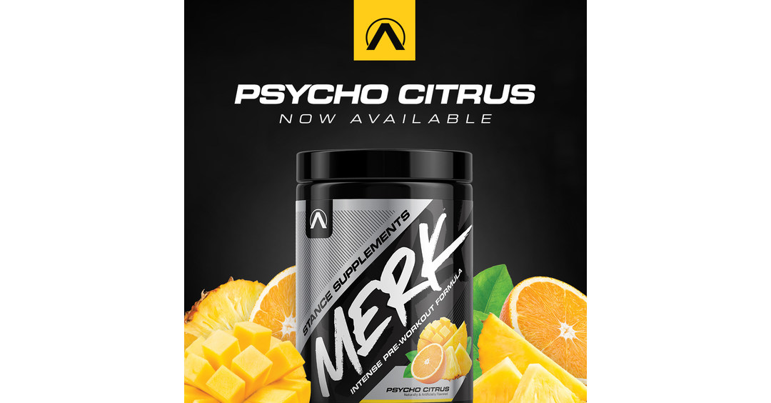 Announces Arrival of MERK™ Psycho Citrus PreWorkout