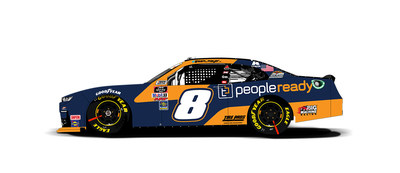 PeopleReady, a TrueBlue company, will serve as the primary sponsor of JR Motorsports’ Sam Mayer as he takes the wheel of the #8 PeopleReady Chevrolet Camaro in this Friday’s NASCAR Xfinity Series Wawa 250.