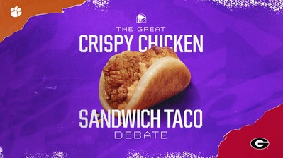 “The Great Crispy Chicken Sandwich Taco Debate” will air on Saturday, Sept. 4 during the Georgia vs Clemson primetime college football game on ABC (7:30 p.m. ET).