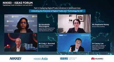 Panelists in discussion of digital trade initiatives in Southeast Asia