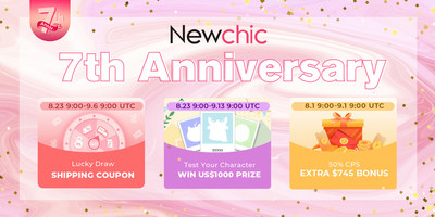 Newchic celebra su séptimo aniversario y lanza la campaña #Newchicpassion. (PRNewsfoto/Newchic Company Limited)