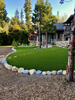 Artificial Grass Creates Charming Lakefront Oasis
