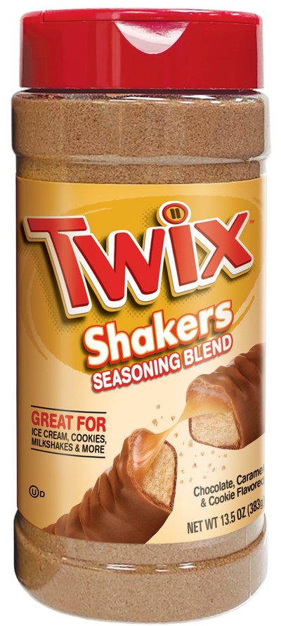 TWIX® Shakers Seasoning Blend combines the bar’s crunchy cookie, soft caramel and milk chocolate flavors to create the unmistakable essence of TWIX® that lovers of the chocolate bar can shake on just about any treat.