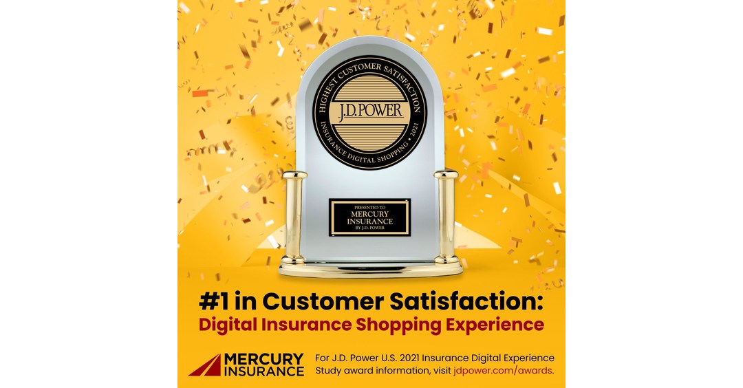 Mercury Insurance Wins J.D. Power Digital Experience Study Award