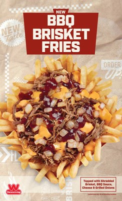 Wienerschnitzel's new BBQ Brisket Fries are here! Crispy golden fries topped with smoky shredded brisket, savory BBQ sauce, ooey gooey cheese sauce and perfectly grilled onions. Oooh wee! But you better get a move on, ‘cause they won’t be around long.