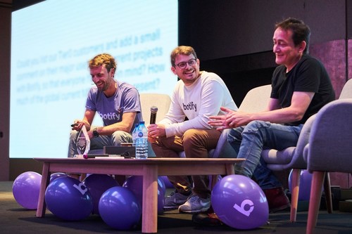 The Botify Founders, from left to right: Adrien Menard, Thomas Grange, and Stan Chauvin