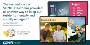 Seniors at Douglas County Health Center stay connected with technology from SONIFI Health